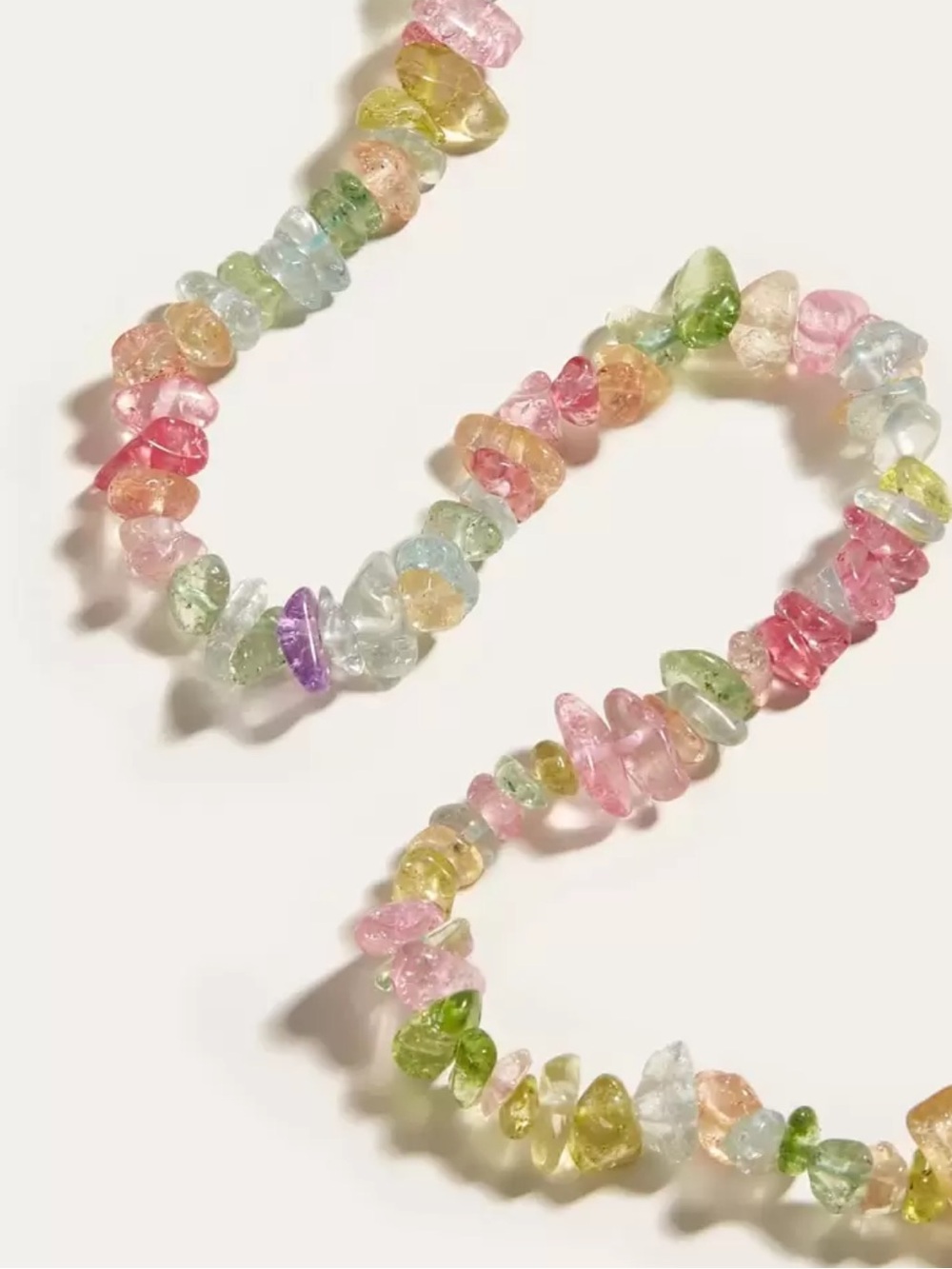Multicolor Pastel stone Necklace N2079 - Picture 2 of 5